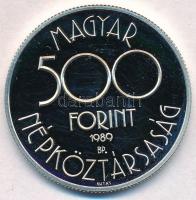 1989. 500Ft Ag "Labdarúgó Világbajnokság - Két játékos" T:PP felületi karcok 
Adamo EM108