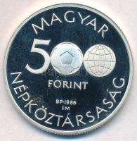 1986. 500Ft Ag "Labdarúgó Világbajnokság - Mexikó 1986" T:1(PP) 
Adamo EM95