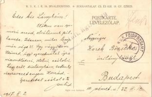 1917 Ne sírjatok magyar lányok, visszajövünk még hozzátok, valaha, valaha vagy soha. Rokkantalap Cs....