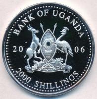 Uganda 2006. 2000Sh Ag "A labdarúgás halhatatlanjainak csarnoka - Brazília 2000-es évek / Rober...