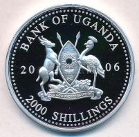 Uganda 2006. 2000Sh Ag "A labdarúgás halhatatlanjainak csarnoka - Brazília 1980-as évek / Zico&...