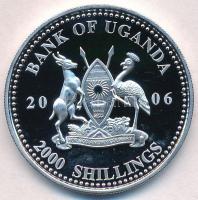 Uganda 2006. 2000Sh Ag "A labdarúgás halhatatlanjainak csarnoka - Olaszország 1980-as évek / Di...