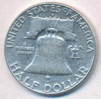 Amerikai Egyesült Államok 1962. 1/2$ Ag "Franklin" T:2-
USA 1962. 1/2 Dollar Ag "Fra...