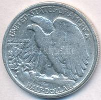 Amerikai Egyesült Államok 1943. 1/2$ Ag "Walking Liberty" T:3 
USA 1943. 1/2 Dollar Ag &q...