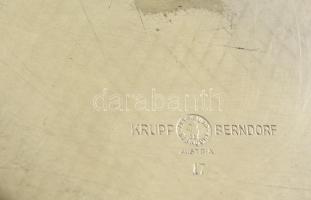 2 db Berndorf Krupp tálka, jelzett, d: 16 cm