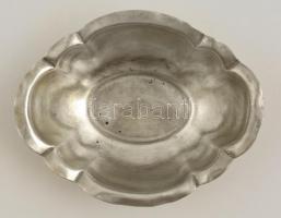 Ovális tálka, jelzett, 14x11x3 cm
