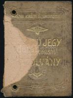 1923-1955 Vegyes MÁV és Fővárosi Villamosvasút arcképes igazolvány tétel, összesen 5 db, vegyes álla...