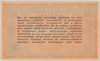 1946. 100.000.000AP sorozat- és sorszám nélkül, vastagabb, fehér papír T:II
