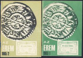 Káplár László: Ismerjük meg a numizmatikát + 1983/1, 1985/2, 1987/1, 1987/2 "Az Érem" 4klf...