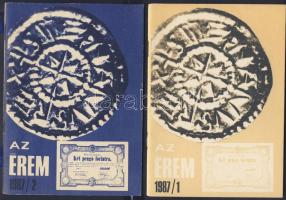 Káplár László: Ismerjük meg a numizmatikát + 1983/1, 1985/2, 1987/1, 1987/2 "Az Érem" 4klf...