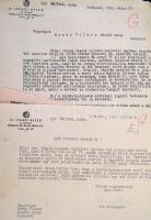 cca 1940-1950 Horthy Miklós út (ma: Bartók Béla út) 77. (Szent Margit-Udvar) társasház papírjai, szá...