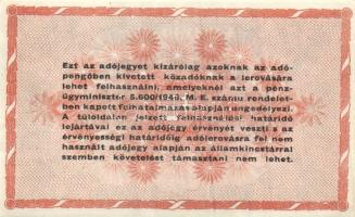 1946. 100.000.000AP fehér, vízjel nélküli papíron T:I