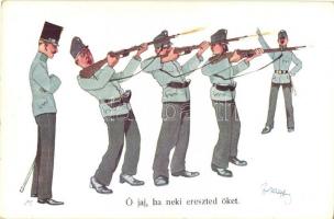 Ó jaj, ha neki ereszted őket! / K.u.K. Infantry officers B. K. W. I. 968-6. s: Schönpflug