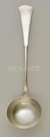 Ezüst (Ag.) merőkanál, jelzett, mesterjeggyel, h:22,5 cm nettó: 104 g