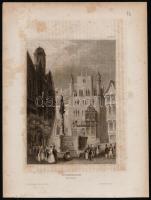 cca 1840-1880 7 db régi acélmetszet különféle metszőktől (Sarnem und der Landenberg, Misox, Hofwyl, ...