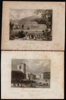 cca 1840-1880 7 db régi acélmetszet különféle metszőktől (Melchtal,Die Morgarten Capelle, Der Burgpl...