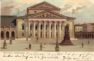 München, Hoftheater / theatre. Georg Brunner litho (EK)