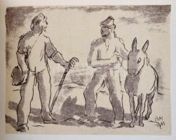 Borsos Miklós rajzai. Bp, 1985, Szépirodalmi Könyvkiadó. Kiadói egészvászonkötés, kiadói kissé gyűrö...