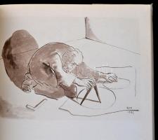 Borsos Miklós rajzai. Bp, 1985, Szépirodalmi Könyvkiadó. Kiadói egészvászonkötés, kiadói kissé gyűrö...