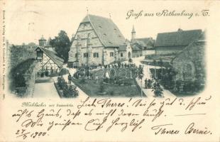 Rothenburg ob der Tauber, Mühlacker mit Rossmühle. K. Liebhardt & Co. / horse mill (EK)
