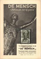Tentoonstelling De mensch. Festzaal-Meir-Antwerpen 1936. / Belgian exhibition advertisement + So. Stpl.