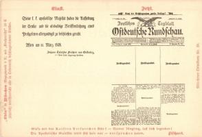 Deutsche Rundschau deutsches Tagblatt / German literary and political periodical, newspaper advertisement