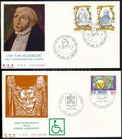 1980-1981 4 issues 5 FDC, 1980-1981 4 klf kiadás 5 FDC-n