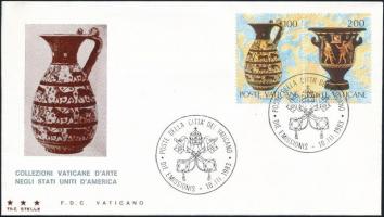 Kiállítás, művészet sor 3 FDC-n Exhibition, art set  3 FDC