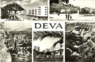 3 db régi és modern történelmi magyar városképes lap: Gyertyánligeti vasgyár, 2 Déva (ebből 1 modern...