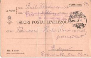 9 db első világháborús tábori postai levelezőlap, ebből 1 képeslap (Lemberg) / 9 WWI Austro-Hungarian K.u.K. military field posts (Feldpostkarte), among them 1 postcard (Lviv, Lwów, Lemberg)