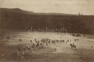 1904 Osztrák-magyar katonai gyakorlatozás / Austro-Hungarian K.u.K. military field practice, training. photo (EK)