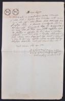 Érdekes okmánytétel az 1850-es évektől, több mint 70 db főleg magyar okmány, valamennyi okmánybélyeg...