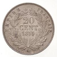 Franciaország / Második Császárság 1855A 20c "III. Napóleon" T:1-,2
France / Second Empir...
