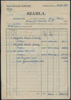 1942 A Kárpátaljai malomréti erdőhivatal számlája