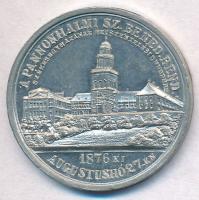 1876. "Pannonhalmi Sz. Benedek Rend" ón felszentelési emlékérem (27mm) T:2