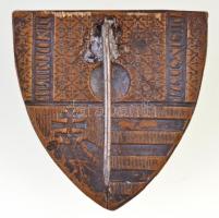 ~1919-1922. "Keresztény Nemzeti Párt" Br jelvény (30x32mm) T:2 cserélt tű