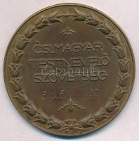 1937. "Mens sana in corpore sano / Csehszlovák-Magyar Testnevelő Szövetség" Br emlékérem (...