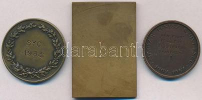 3db-os vegyes magyar díjérem tétel, közte 1936. "E.T.E. 1936 Skiff verseny II. díj" Br díj...