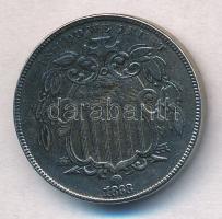 Amerikai Egyesült Államok 1868. 5c Cu-Ni Shield T:2- USA 1868. 5 Cents Cu-Ni Shield C:VF