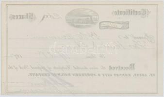 Amerikai Egyesült Államok / Saint Louis 1872. "St. Louis, Kansas City és Északi Vasúttársaság&q...