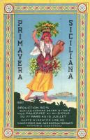 1927 Primavera Siciliana / festival, tourism advertisement, A. Marzi litho