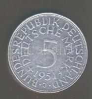 NSZK 1951J 5DM Ag T:3+