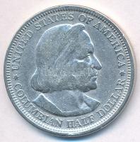Amerikai Egyesült Államok 1893. 1/2$ Ag Columbiai fél dollár T:2- USA 1893. 1/2 Dollars Ag Columbian Half-Dollar C:VF