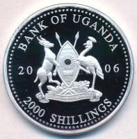 Uganda 2006. 2000Sh Ag "A labdarúgás halhatatlanjainak csarnoka - Bulgária 1990-es évek / Hrist...