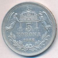 1908KB 5K Ag "Ferenc József" T:2,2-
Adamo K7