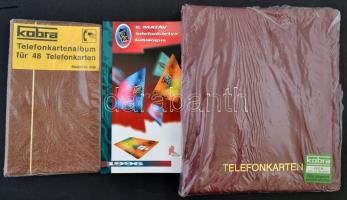 2 db Kobra új telefonkártya berakó 128 férőhellyel + II. Matáv telefonkártya katalógus 1996