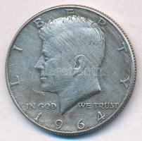 Amerikai Egyesült Államok 1964. 1/2$ Ag Kennedy T:2- USA 1964. 1/2 Dollar Ag Kennedy C:VF