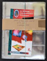 21 db új telefonkártya berakólap összesen 88 férőhellyel + II. Matáv telefonkártya-katalógus 1996