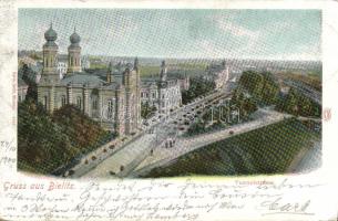 Bielitz with synagogue