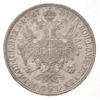 Ausztria 1861A 1Fl Ag "Ferenc József" T:1-
Austria 1861A 1 Florin Ag "Franz Joseph&q...